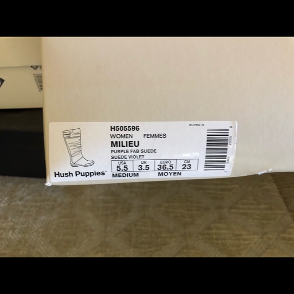 Hush Puppies violet velvet boots - Picture 5 of 5